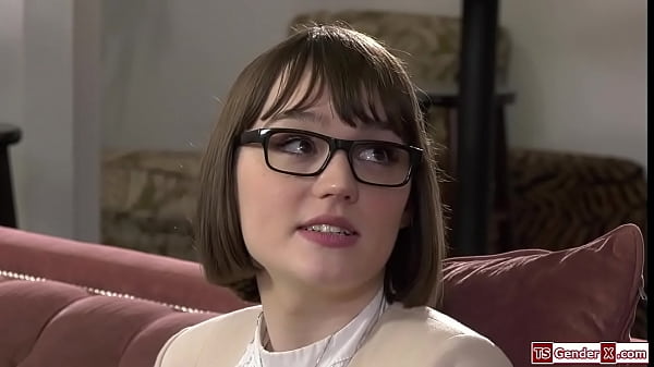 Stepdad barebacks the schoolgirl shemale Claire Tenebrarum